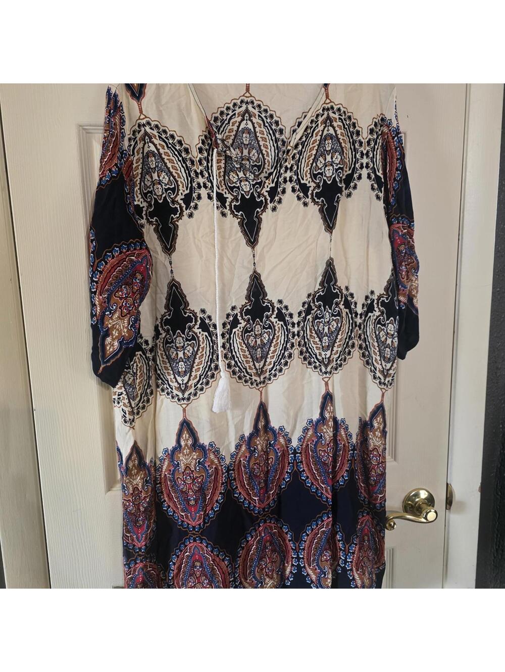 Halife Bohemian Style Patterned Dress